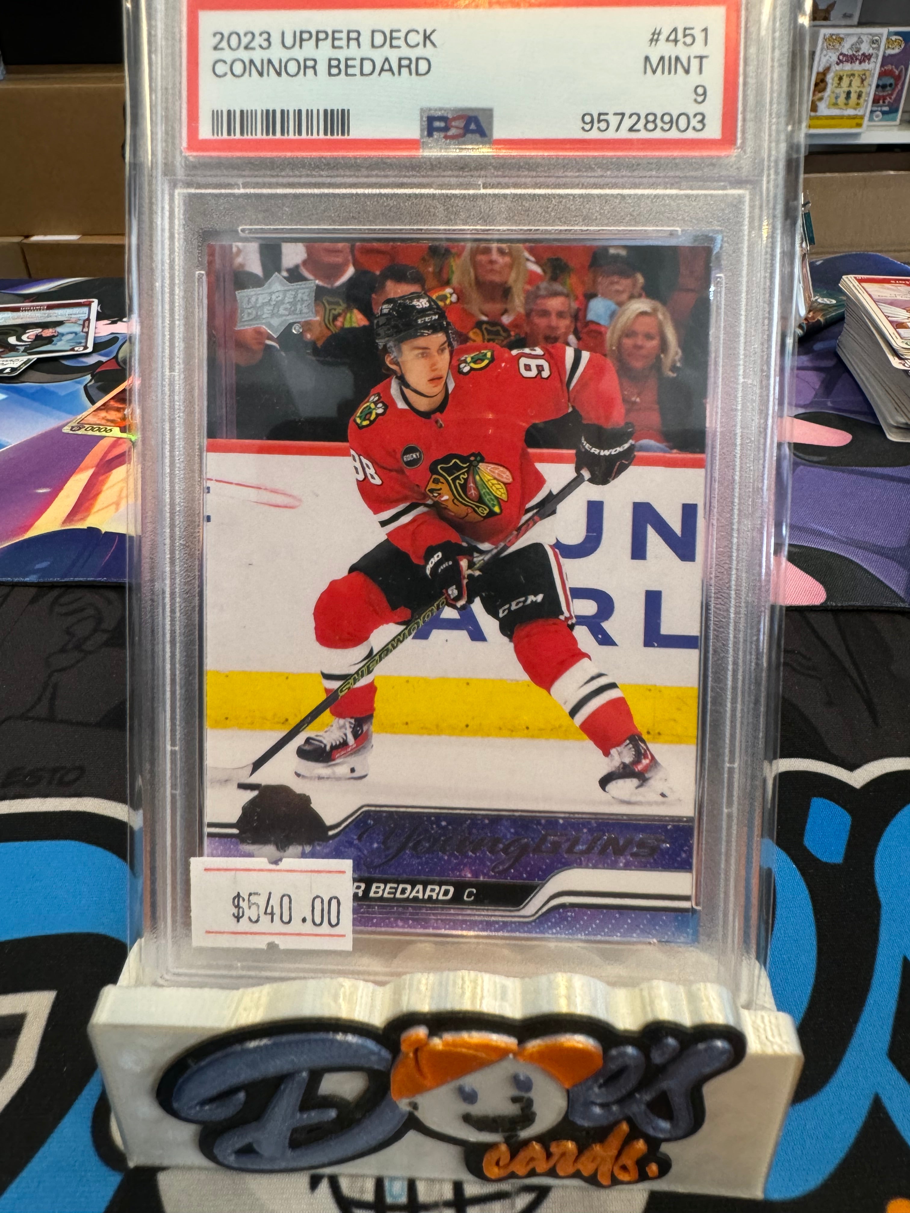 2023-24 Upper Deck Series 2 Young Guns Connor Bedard #451 PSA 9 MINT Rookie RC - Doe's Cards