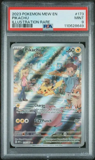 PSA 9 - 2023 POKEMON MEW EN-151 #173 PIKACHU ILLUSTRATION RARE - Doe's Cards