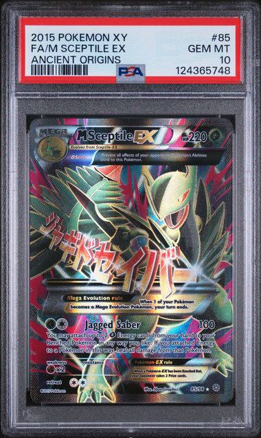 PSA 10 - 2015 POKEMON XY ANCIENT ORIGINS #85 FA/M SCEPTILE EX ANCIENT ORIGINS