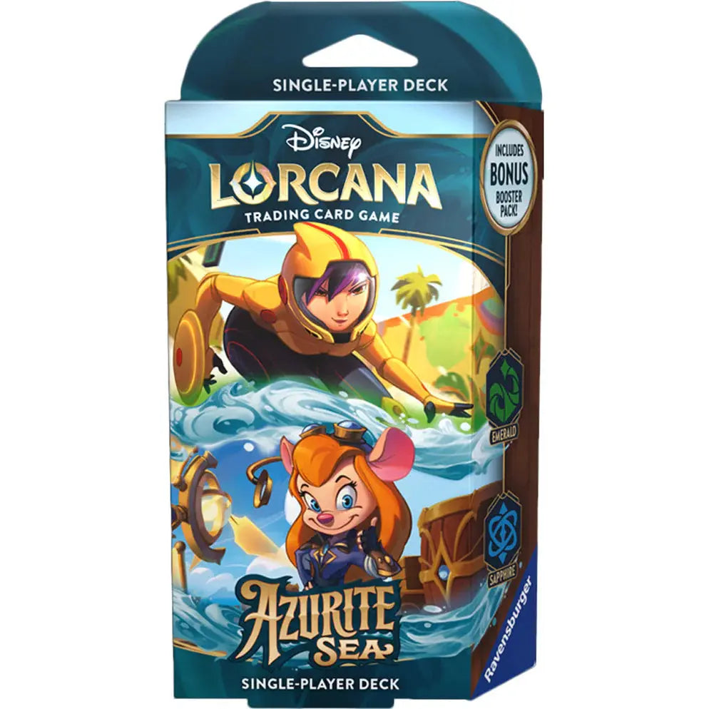 Disney Lorcana - Chapter 6 - Azurite Sea - STARTER DECK - Emerald / Sapphire