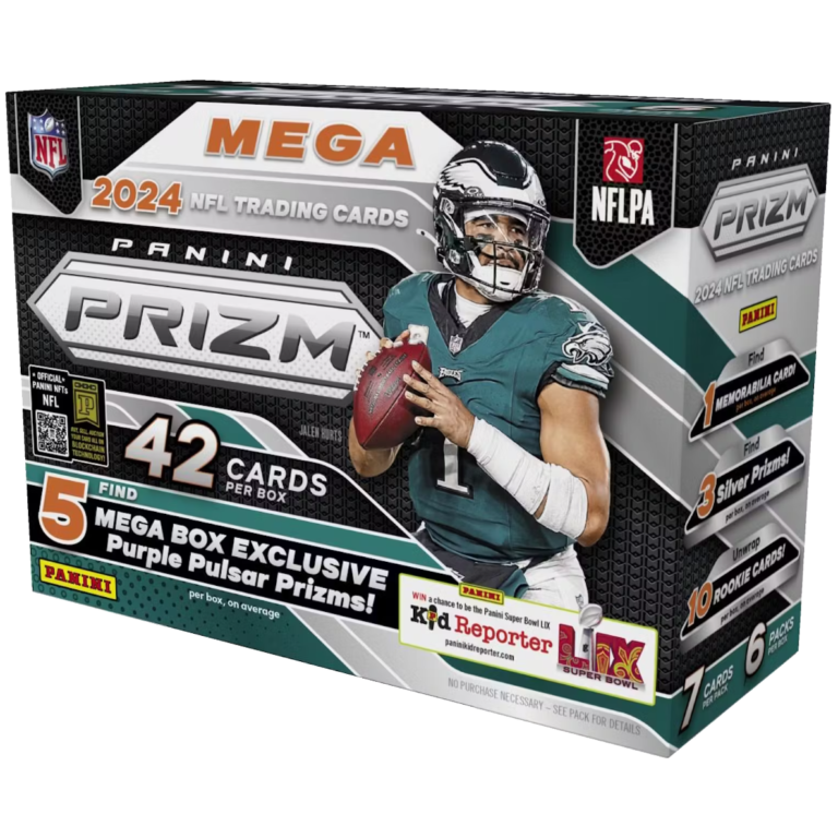 2024 Panini Prizm Football Hobby Mega Box (Purple Pulsar Prizms)