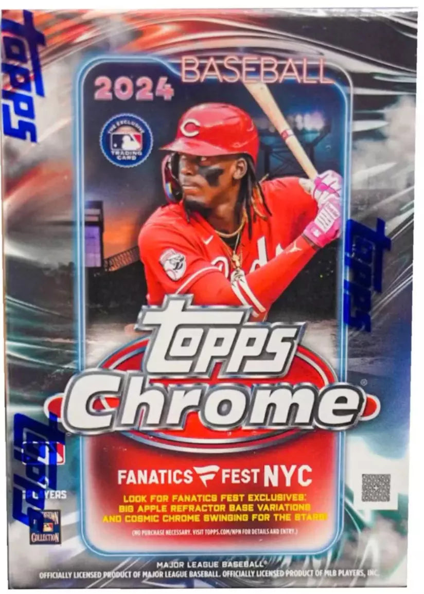 2024 Topps Chrome Baseball Fanatics Fest NYC Exclusive 7-Pack Blaster Box - Doe's Cards