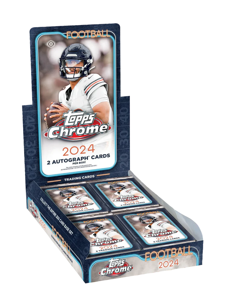 2024 Topps Chrome Football Hobby Box - Doe's Cards