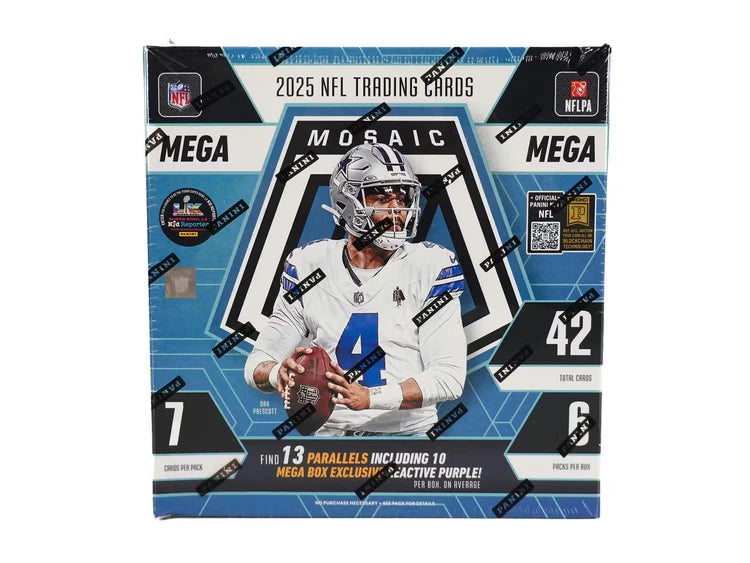 2025 Panini Mosaic Football Mega Box Doe's Cards