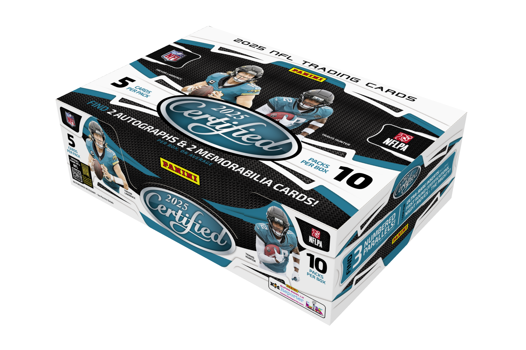 2025 Panini Certified NFL Trading Card Box (Hobby) - Doe's Cards