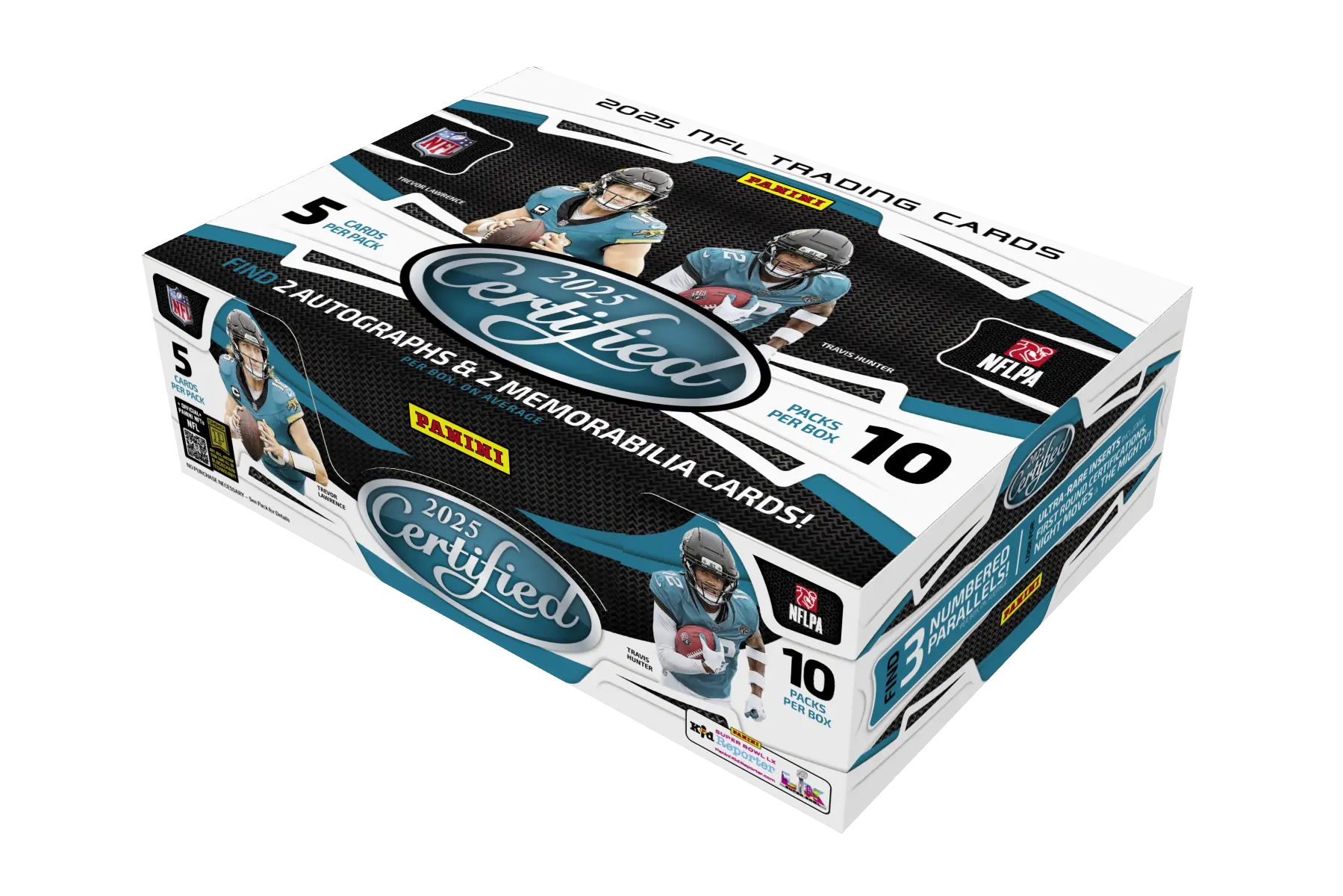 2025 Panini Certified NFL Trading Card Box (Hobby) - Doe's Cards