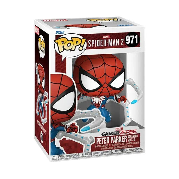 Funko POP! Marvel Spider-Man 2 Peter Parker Advanced Suit 2.0 - Doe's Cards