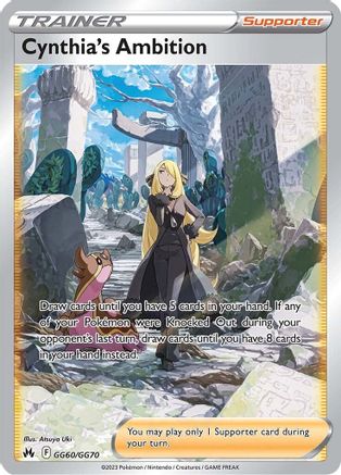 Cynthia's Ambition GG60/GG70 - Holofoil Crown Zenith Galarian Gallery - Ultra Rare Crown Zenith: Galarian Gallery