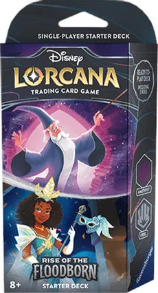 Disney Lorcana: Rise of the Floodborn Starter Deck (Amethyst & Steel) - Doe's Cards