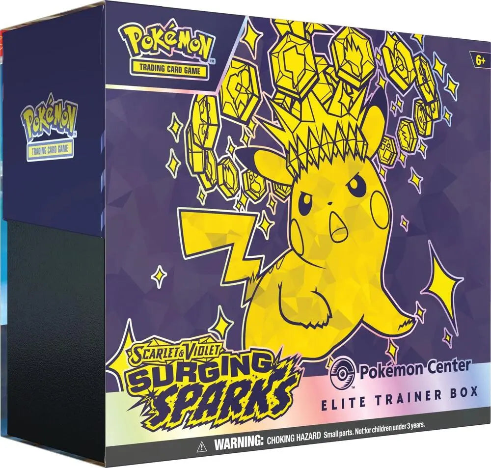 Surging Sparks Pokemon Center Elite Trainer Box (Exclusive) - SV08: Surging Sparks (SV08) - Doe's Cards