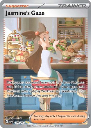 Jasmine's Gaze 245/191 - Holofoil SV08 Surging Sparks - Special Illustration Rare SV08: Surging Sparks