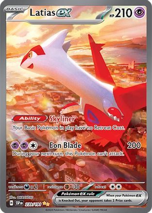 Latias ex 239/191 - Holofoil SV08 Surging Sparks - Special Illustration Rare SV08: Surging Sparks