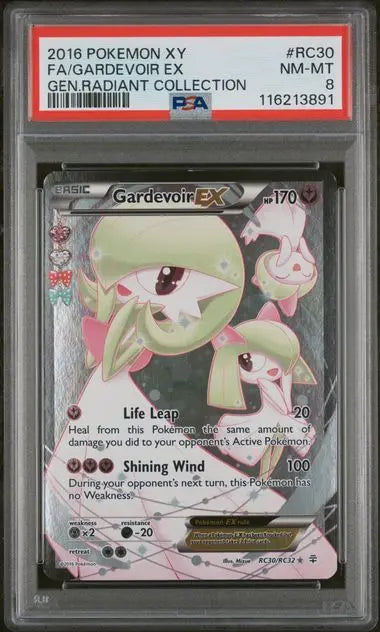 PSA 8 -2016 POKEMON XY GENERATIONS RADIANT COLLECTION #RC30 FA/GARDEVOIR EX GEN.RADIANT COLLECTION - Doe's Cards