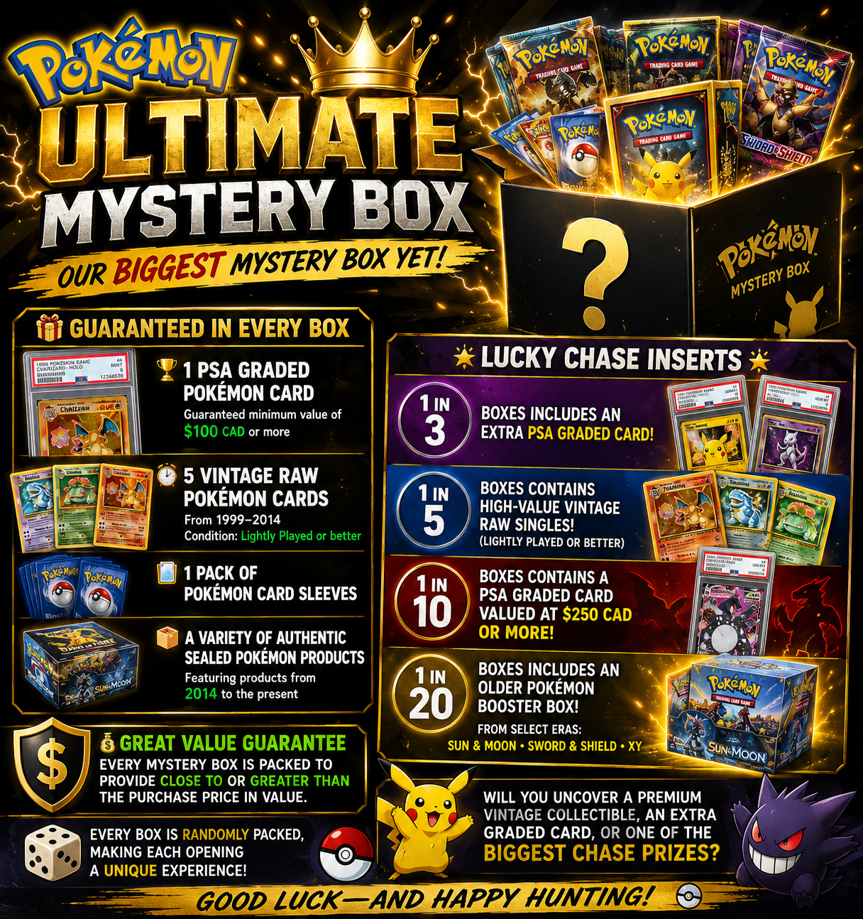Pokémon Collectors Mystery box Doe's Cards