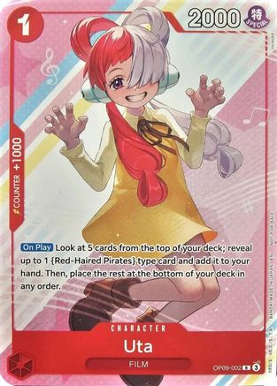 Uta (Welcome Pack Vol. 2) (OP09-002) - One Piece Promotion Cards One Piece Promotion Cards