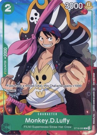 Monkey.D.Luffy (Welcome Pack Vol. 2) (ST16-005) - One Piece Promotion Cards