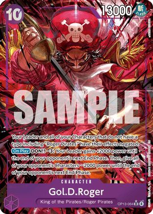 Gol.D.Roger (064) (Alternate Art) (OP13-064) - Carrying On His Will Foil Carrying On His Will