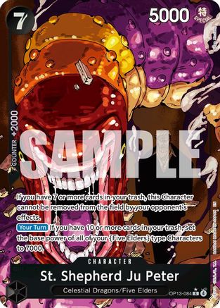 St. Shepherd Ju Peter (Alternate Art) (OP13-084) - Carrying On His Will Foil Carrying On His Will