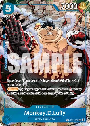 Monkey.D.Luffy - OP11-058 (TR) (OP11-058) - Carrying On His Will Foil Carrying On His Will