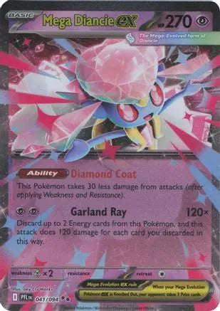 Mega Diancie ex 041/094 - Holofoil ME02 Phantasmal Flames - Double Rare ME02: Phantasmal Flames