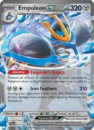 Empoleon ex 070/094 - Holofoil ME02 Phantasmal Flames - Double Rare ME02: Phantasmal Flames