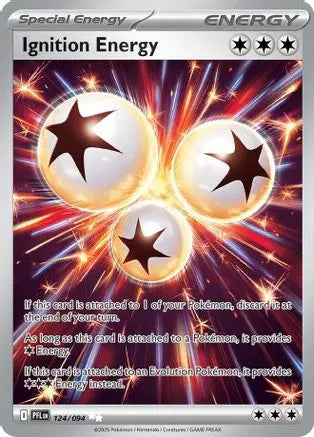 Ignition Energy 124/094 - Holofoil ME02 Phantasmal Flames - Ultra Rare ME02: Phantasmal Flames