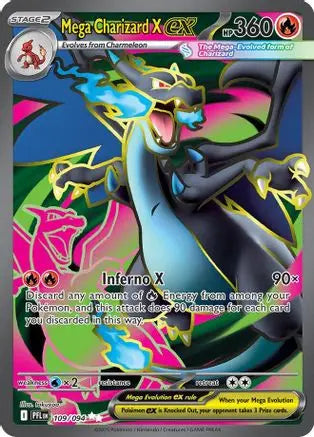 Mega Charizard X ex 109/094 - Holofoil ME02 Phantasmal Flames - Ultra Rare ME02: Phantasmal Flames