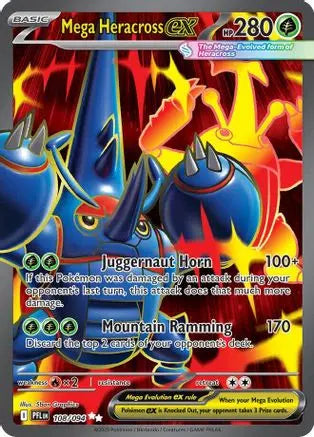 Mega Heracross ex 108/094 - Holofoil ME02 Phantasmal Flames - Ultra Rare ME02: Phantasmal Flames