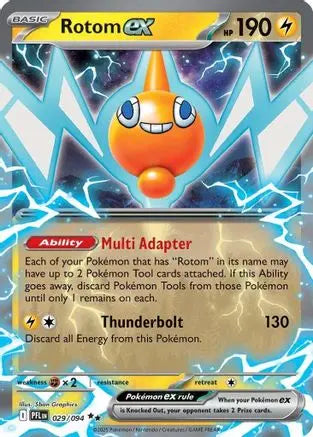 Rotom ex 029/094 - Holofoil ME02 Phantasmal Flames - Double Rare ME02: Phantasmal Flames