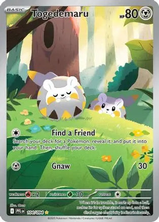 Togedemaru 104/094 - Holofoil ME02 Phantasmal Flames - Illustration Rare ME02: Phantasmal Flames