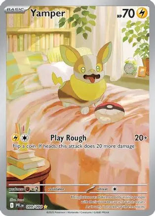 Yamper 099/094 - Holofoil ME02 Phantasmal Flames - Illustration Rare ME02: Phantasmal Flames