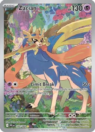 Zacian 100/094 - Holofoil ME02 Phantasmal Flames - Illustration Rare ME02: Phantasmal Flames