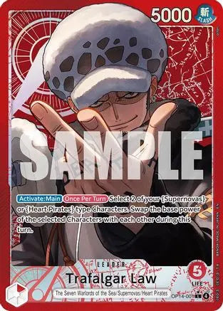 Trafalgar Law (Alternate Art) (OP14-001) - The Azure Sea's Seven Foil The Azure Sea's Seven