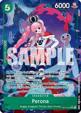 Perona (Alternate Art) (OP14-033) - The Azure Sea's Seven Foil The Azure Sea's Seven