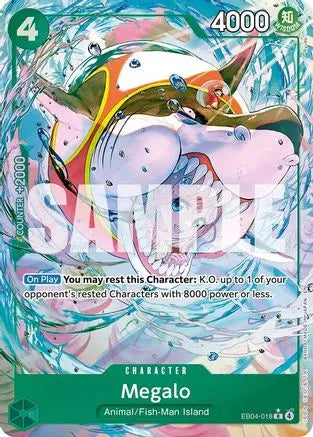 Megalo (Alternate Art) (EB04-018) - The Azure Sea's Seven Foil The Azure Sea's Seven