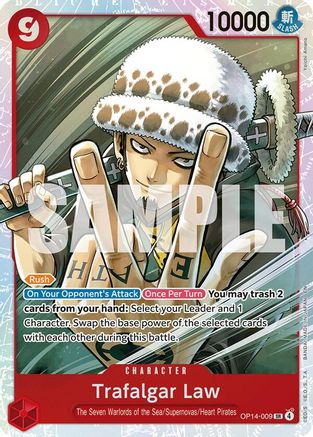 Trafalgar Law - OP14-009 (OP14-009) - The Azure Sea's Seven Foil The Azure Sea's Seven
