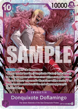 Donquixhote Doflamingo - OP14-069 (OP14-069) - The Azure Sea's Seven Foil The Azure Sea's Seven