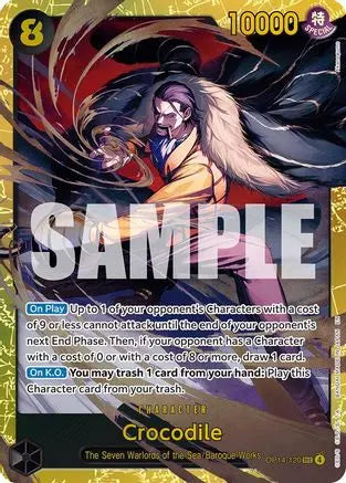 Crocodile - OP14-120 (OP14-120) - The Azure Sea's Seven Foil The Azure Sea's Seven