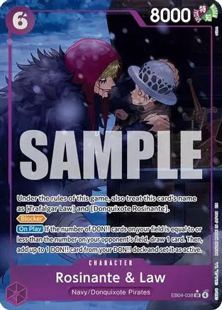 Rosinante & Law (Alternate Art) (EB04-038) - The Azure Sea's Seven Foil The Azure Sea's Seven