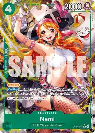 Nami (Alternate Art) (OP14-031) - The Azure Sea's Seven Foil The Azure Sea's Seven