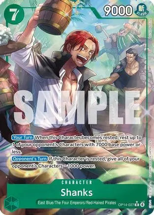 Shanks (Alternate Art) (OP14-027) - The Azure Sea's Seven Foil The Azure Sea's Seven