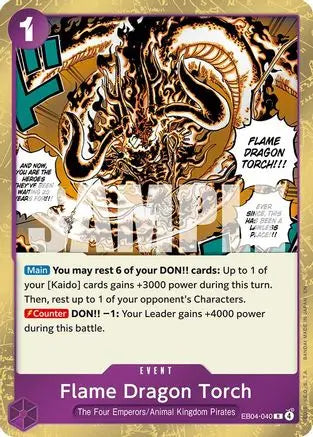 Flame Dragon Torch (EB04-040) - The Azure Sea's Seven Foil The Azure Sea's Seven