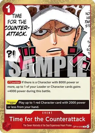 Time for the Counterattack (OP14-018) - The Azure Sea's Seven Foil The Azure Sea's Seven