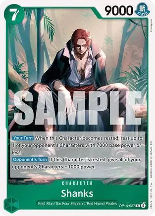Shanks (OP14-027) - The Azure Sea's Seven Foil The Azure Sea's Seven