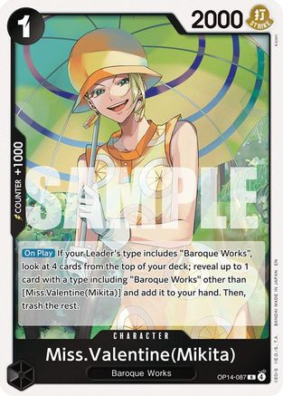 Miss.Valentine(Mikita) (OP14-087) - The Azure Sea's Seven Foil The Azure Sea's Seven