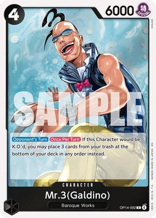 Mr.3(Galdino) (OP14-092) - The Azure Sea's Seven Foil The Azure Sea's Seven