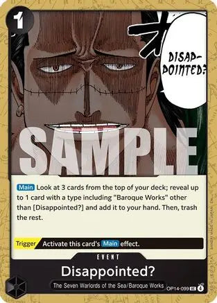 Disappointed? (OP14-099) - The Azure Sea's Seven The Azure Sea's Seven