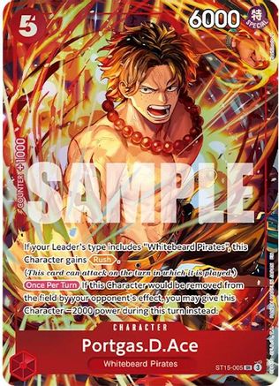 Portgas.D.Ace (Illustration Box Vol.5) (ST15-005) - One Piece Promotion Cards Foil One Piece Promotion Cards