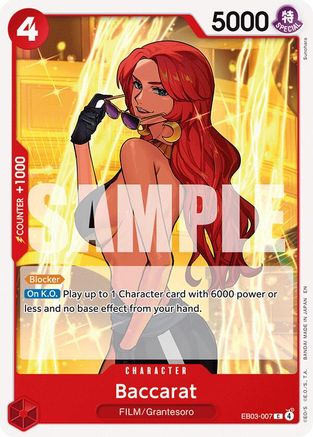 Baccarat (EB03-007) - Extra Booster: One Piece Heroines Edition Extra Booster: One Piece Heroines Edition