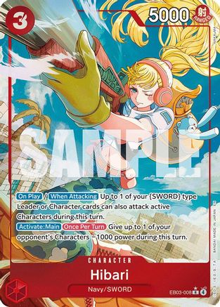 Hibari (Alternate Art) (EB03-008) - Extra Booster: One Piece Heroines Edition Foil Extra Booster: One Piece Heroines Edition